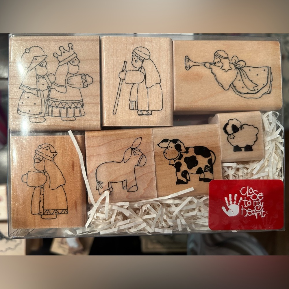 Close to My Heart Rubber Stamps- Nativity Scene Set